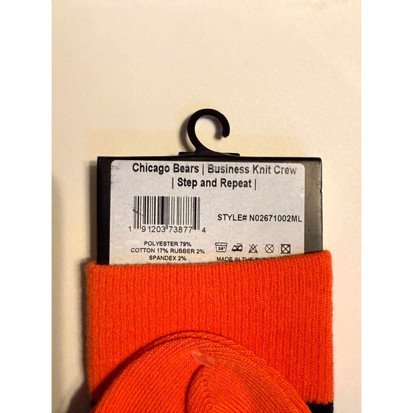 Strideline Chicago Bears Logo NFL Socks M/L Sizes M: 8-12 W: 9.5-13.5 NEW w/Tags - Picture 3 of 4